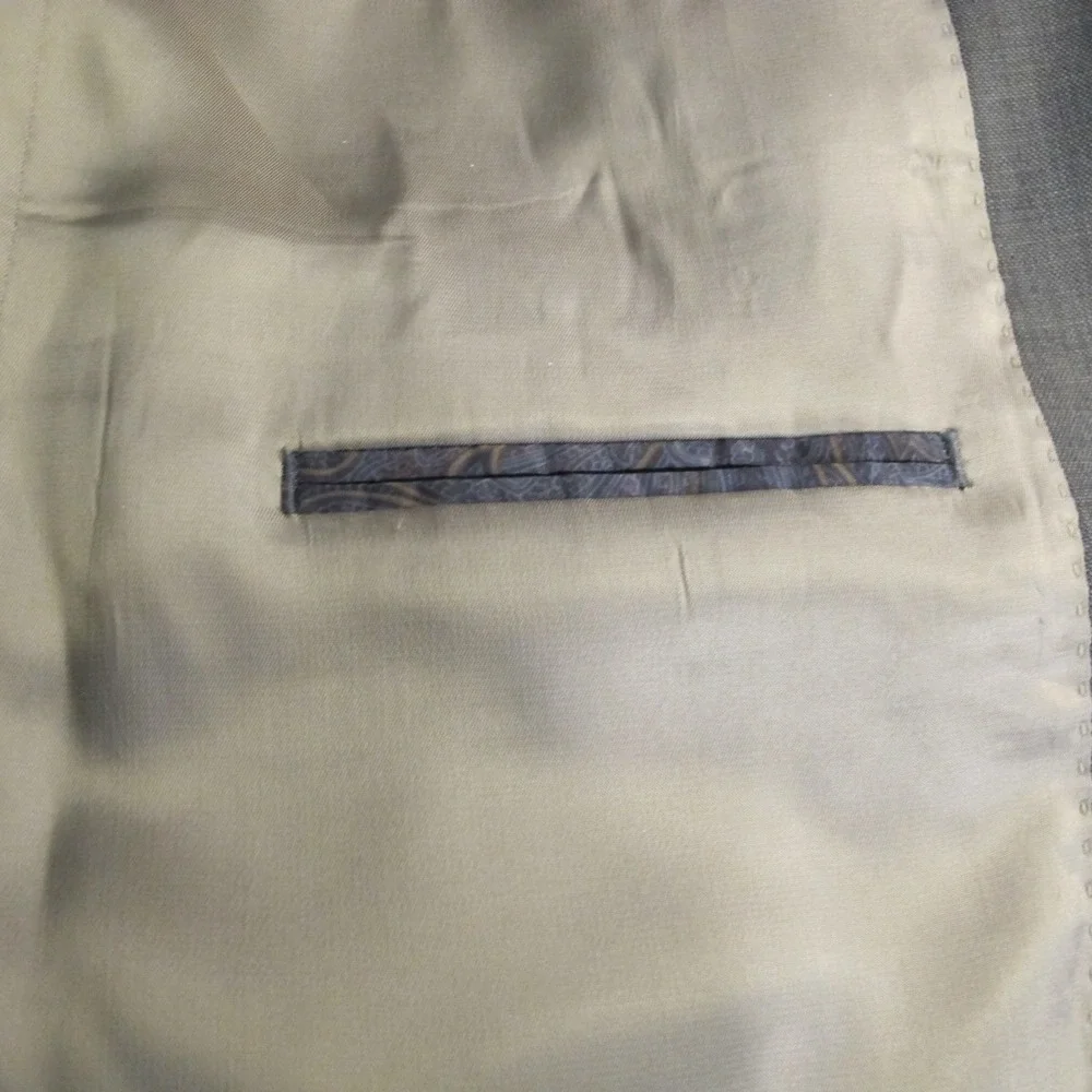 Lauren‎ Ralph Lauren 100% Wool Gray 2 Button Blazer Sport Coat Jacket 40 R